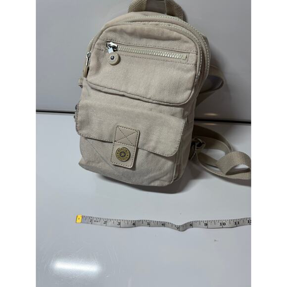 Kipling small backpack purse floral drawstring, 8x10x4, for both girls & women - Picture 2 of 12